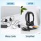 Delton 30X Wireless Computer Headset and Charging Stand Over the Head Bluetooth Headphone Auto Pair USB DHSWC130XD - alternate 5